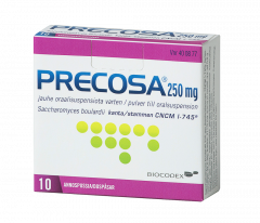 PRECOSA 250 mg jauhe oraalisusp varten (annospussi)10 kpl