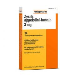ZYSILS APPELSIINI-HUNAJA 3 mg imeskelytabl 24 fol