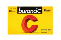 BURANA-C 400/300 mg tabl, kalvopääll 10 fol
